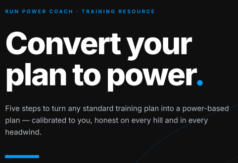 Convert Your Training Plan to a Power Based Plan